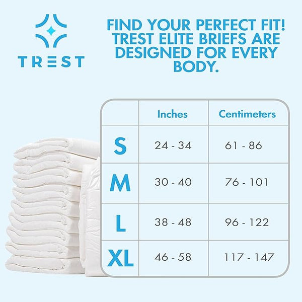 Disposable Diaper - Trest Elite Brief White - 2